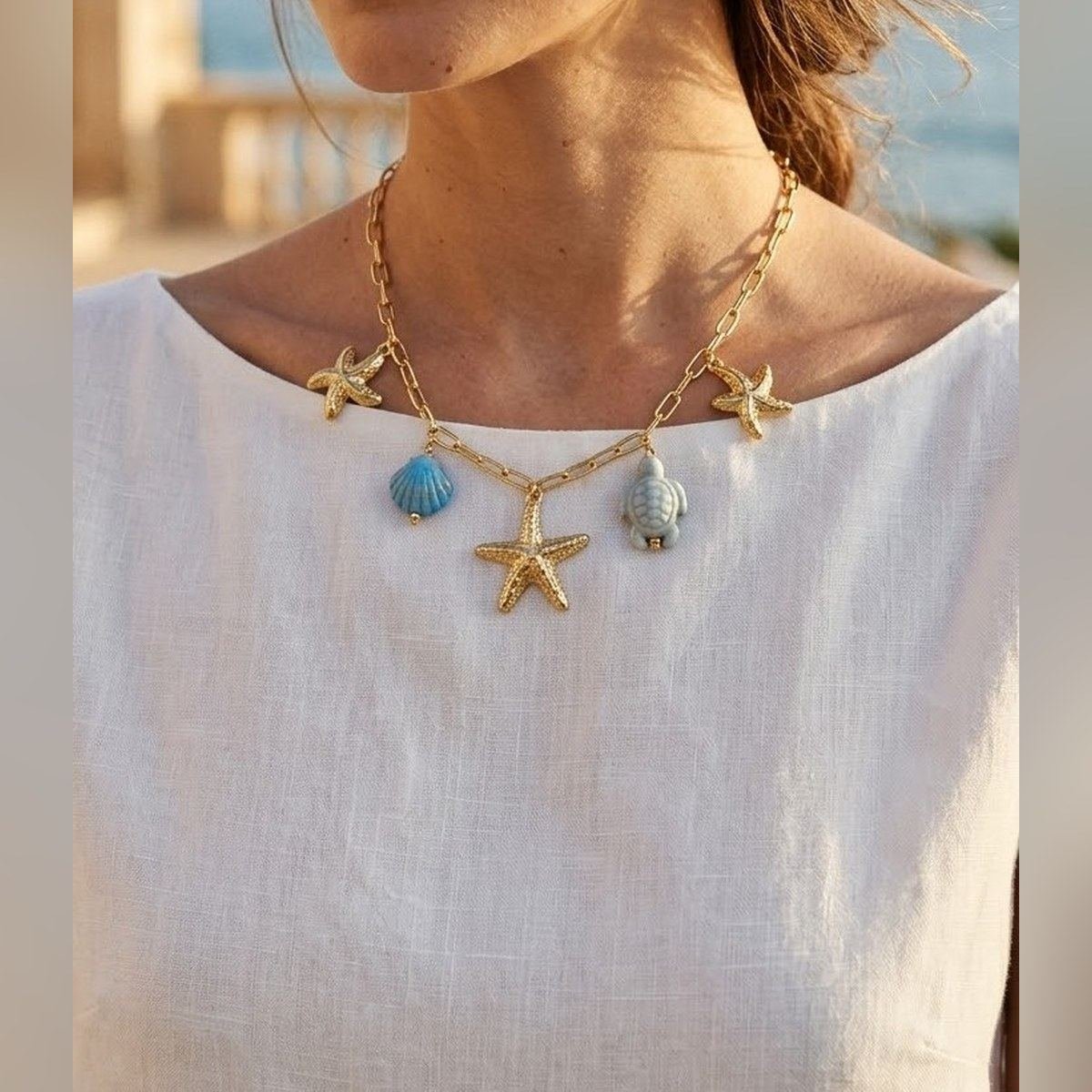 Collier Summer coquillage modèle 2