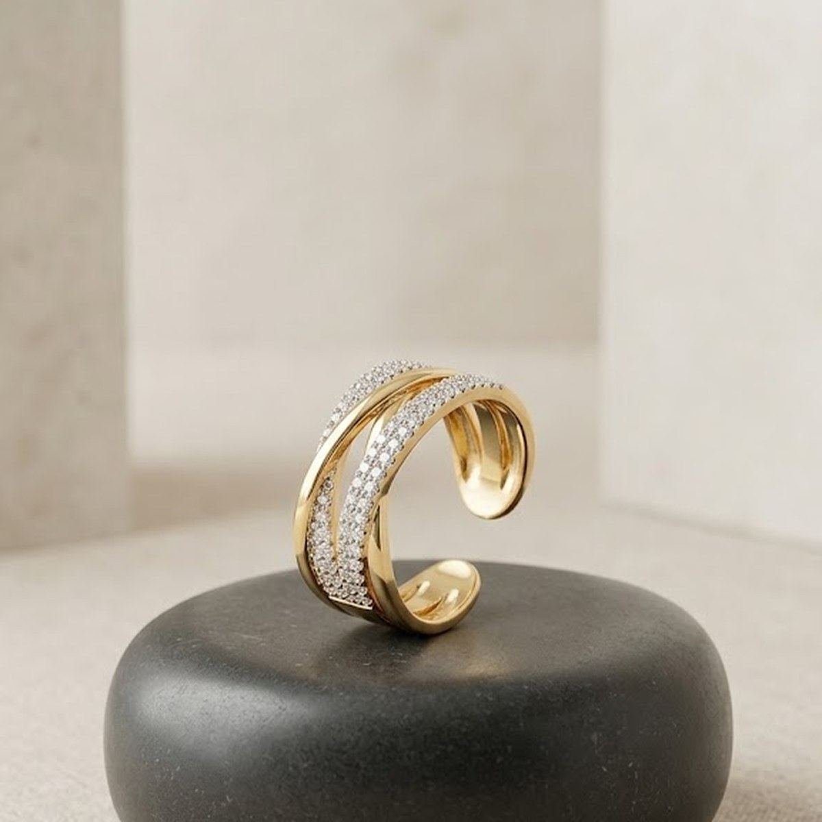 Bague Double Cross
